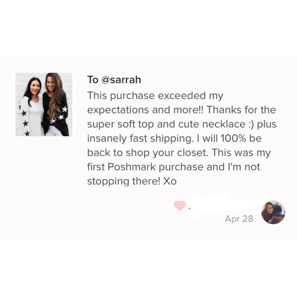 Last M New Edgy Chic Star Graphic Print Top - Picture 7 of 7